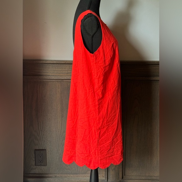 Kate Spade Red Scalloped Mini Dress - Picture 5 of 8